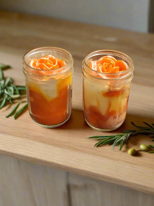 Butterscotch and Bourbon Mason jar