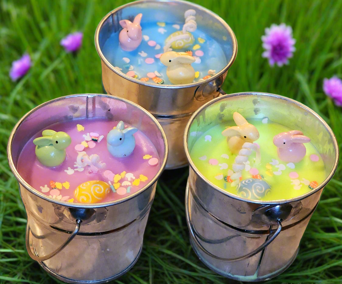 Easter bucket candles